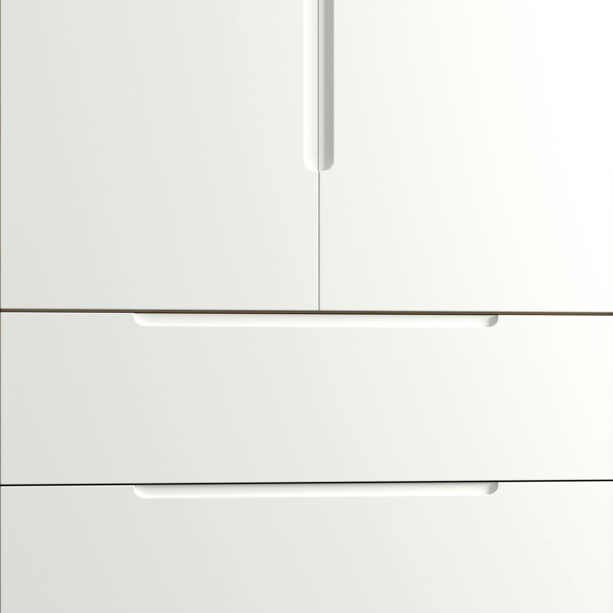 Šatníková skriňa MARLO š. cca 100 cm, dekor biela/dub - biela/farba duba, Modern, drevo/kompozitné drevo (100/223/60cm) - Bessagi Home