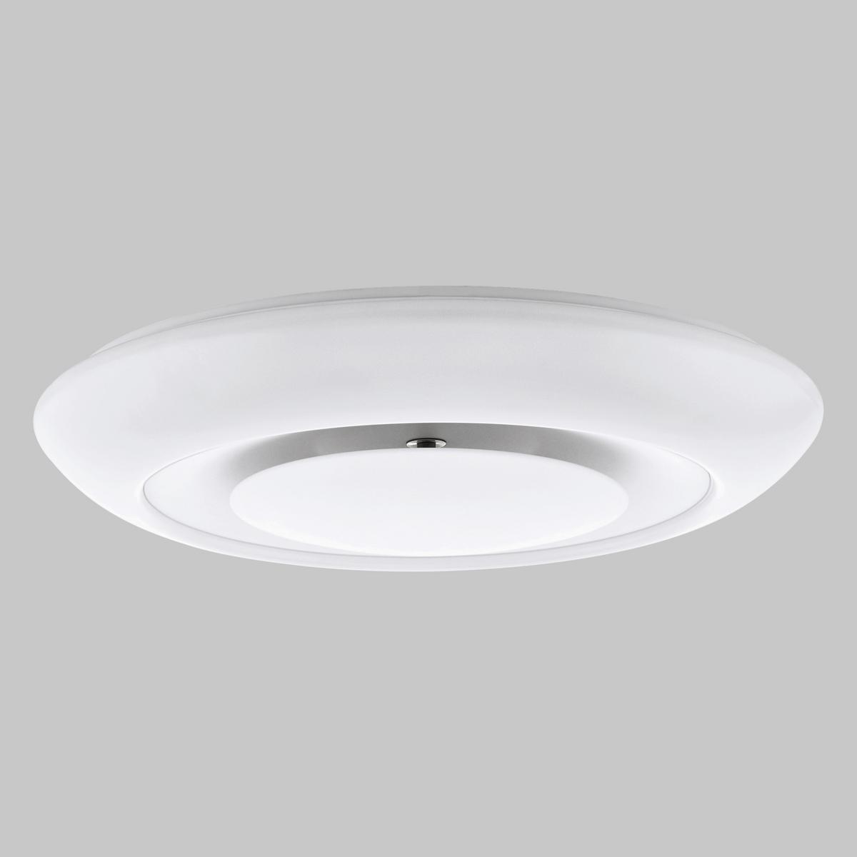 LED-Deckenleuchte Batida Ø 49 cm mit Smart-Steuerung - Weiß, MODERN, Metall (49/9,5cm) - Eglo