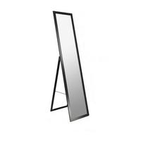 STOJACIE ZRKADLO RIO ČIERNA - čierna, Modern, kompozitné drevo/sklo (36/156/44cm) - Mömax