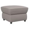 Polsterhocker Boston Hellbaun Lederlook - Hellbraun/Schwarz, KONVENTIONELL, Textil (68/45/68cm) - Livetastic