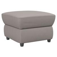 Polsterhocker Boston Hellbaun Lederlook - Hellbraun/Schwarz, KONVENTIONELL, Textil (68/45/68cm) - Livetastic