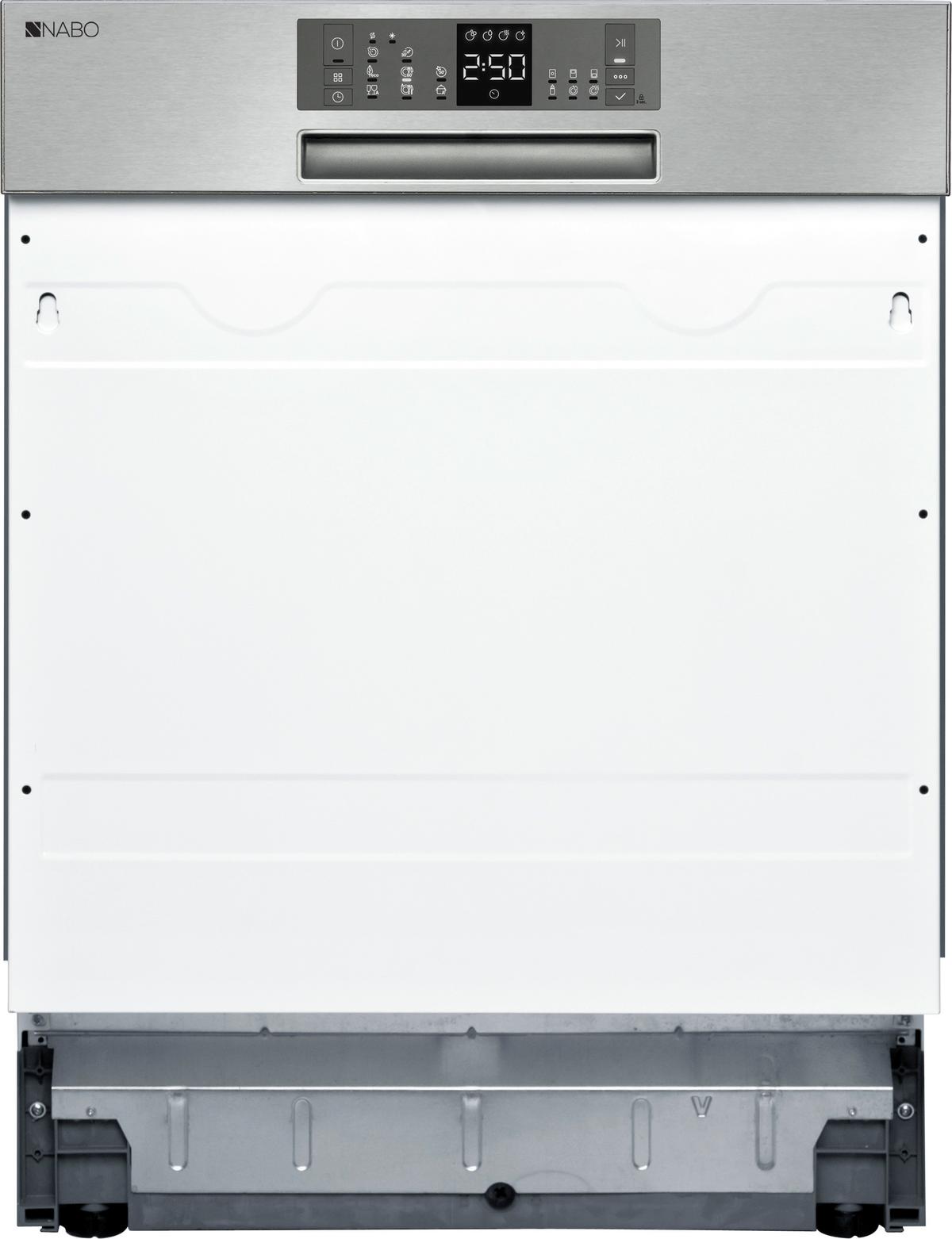 Einbau-Geschirrspüler Nabo Gsi 1510 B: 59,8 cm Teilintegriert - Edelstahlfarben, Basics (59,8/82/57cm) - Nabo