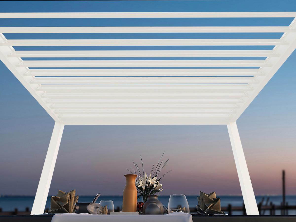 Pavillon Classic 530x300cm Sturmfest, Gartenpavillon - Weiß, Basics, Metall (530/255/300cm) - WEIDE