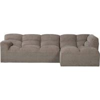 Ecksofa Tibas Sandfarben S: 280x165cm - Sandfarben/Schwarz, Design, Textil (280/165cm) - Livetastic