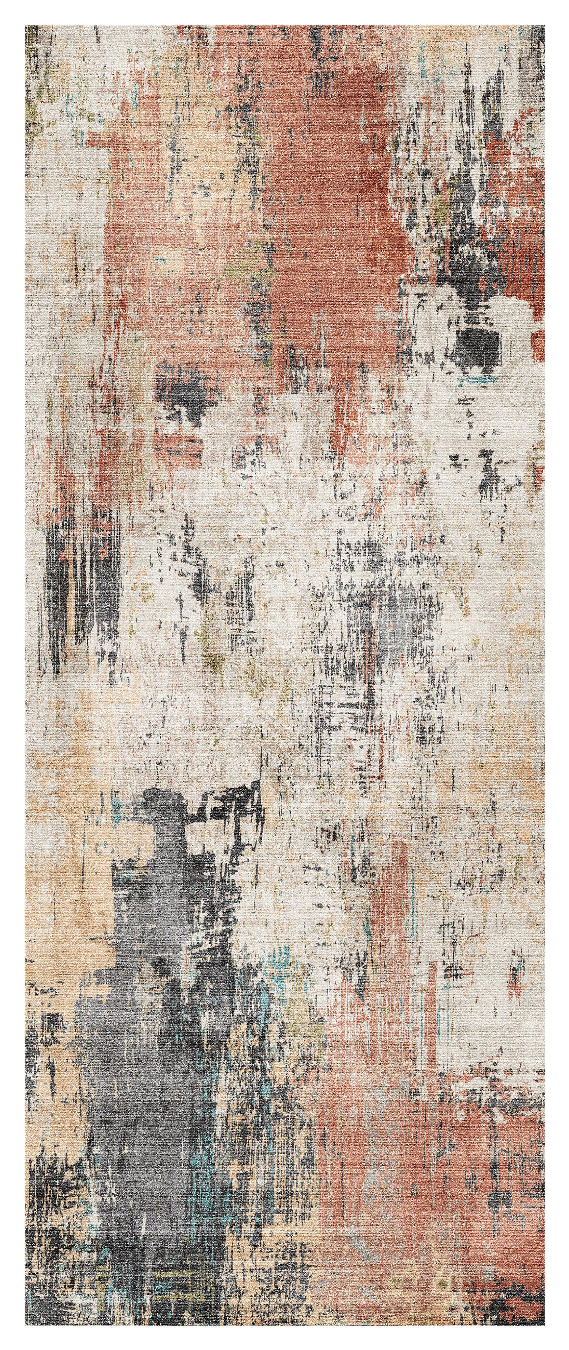 Läufer Alberto - Terracotta/Creme, ROMANTIK / LANDHAUS, Textil (80/200cm) - James Wood