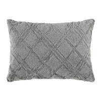 DEKORAČNÍ POLŠTÁŘ CROSS - šedá, textil (50/70cm) - Mömax