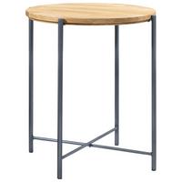 Nachttisch Accessoires Eichefarben/anthrazit B: 48 Cm - Eichefarben/Anthrazit, Design, Holz/Metall (48/52/48cm) - Hasena