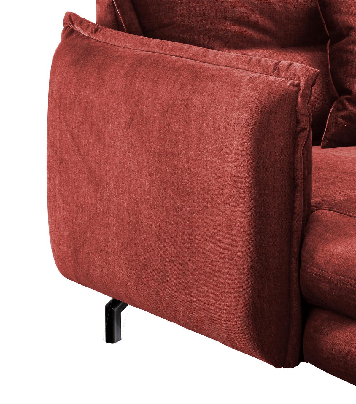 Xxl-sessel Lava Koralle B: 111 Cm - Koralle/Schwarz, MODERN, Textil (111/101/167cm) - Livetastic