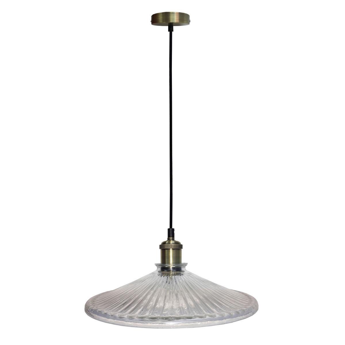 Pendelleuchte 50101272 Chester - Schwarz, KONVENTIONELL, Glas/Metall (30/30/90cm)
