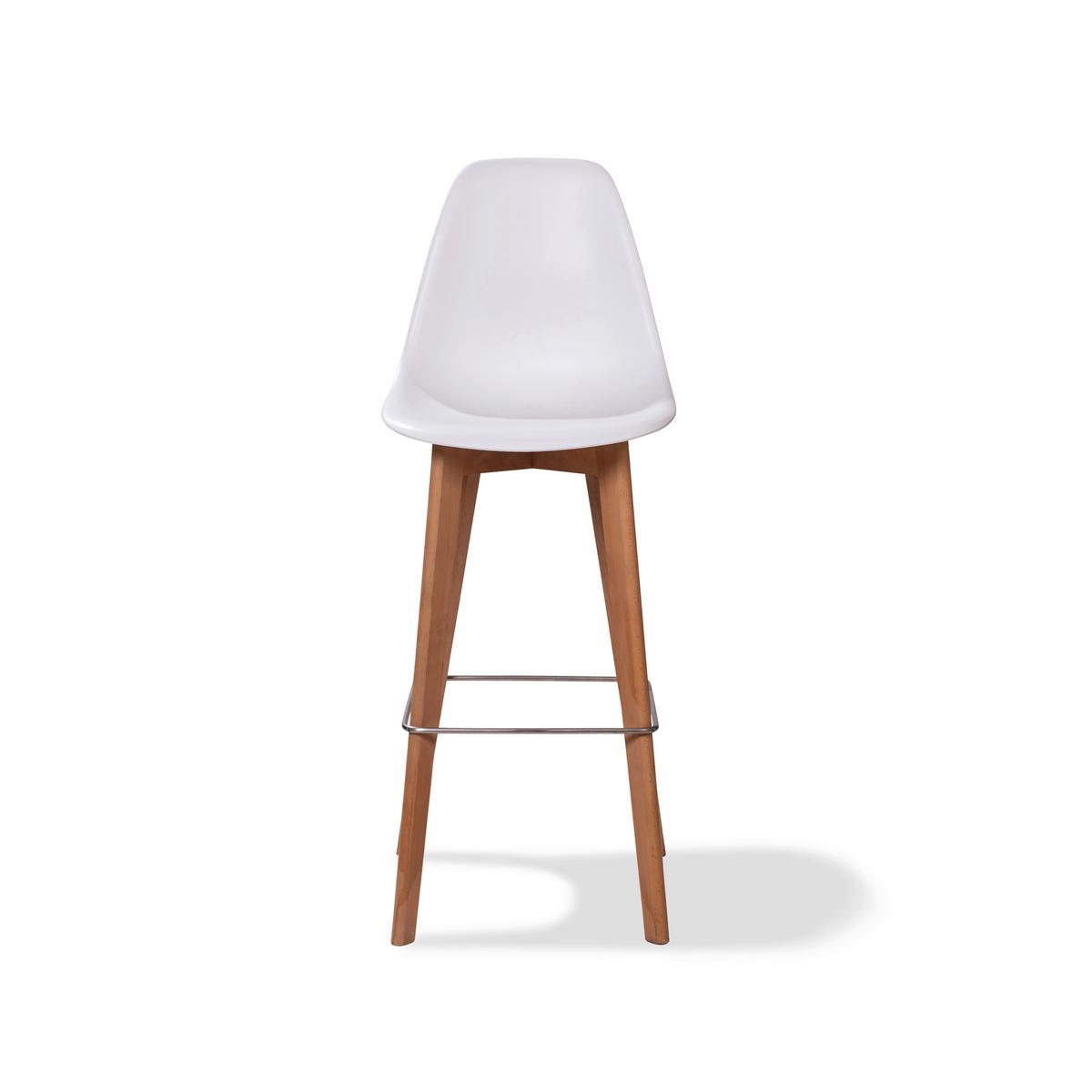 Barhocker-Set Keeve - Weiß, MODERN, Kunststoff/Metall (47/119/53cm) - MID.YOU