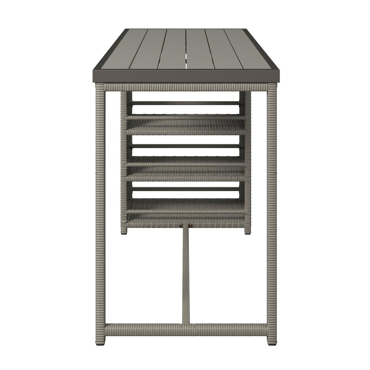 Loungegarnitur Mentone - Grau, MODERN, Kunststoff/Textil (120/90/60cm) - Beldano