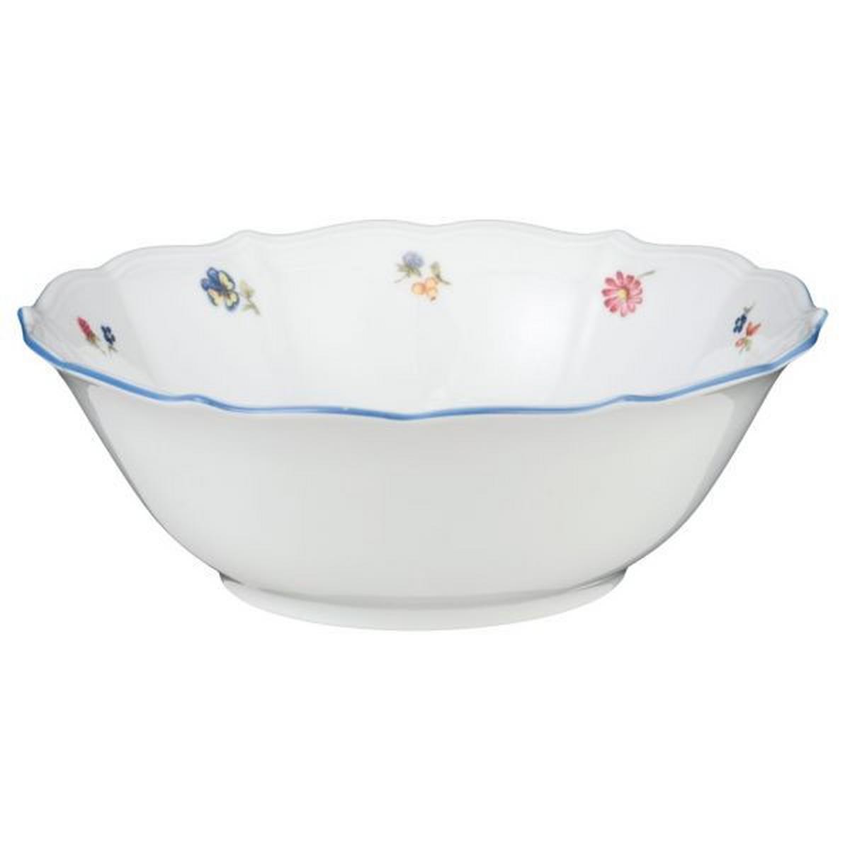 Schüssel Aus Keramik Weiß/ Blau Sonate D/H: ca. 24/7 cm - Blau/Weiß, KONVENTIONELL, Keramik (24/24/7cm) - Seltmann Weiden