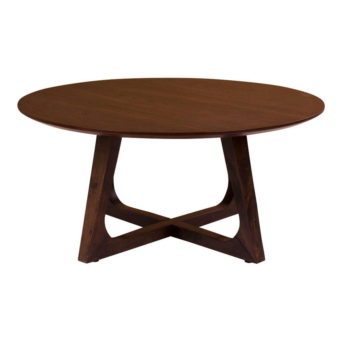 Couchtisch Hellerup Walnussfarben B: 75cm - Walnussfarben, Design, Holzwerkstoff (75/75/36cm) - MID.YOU