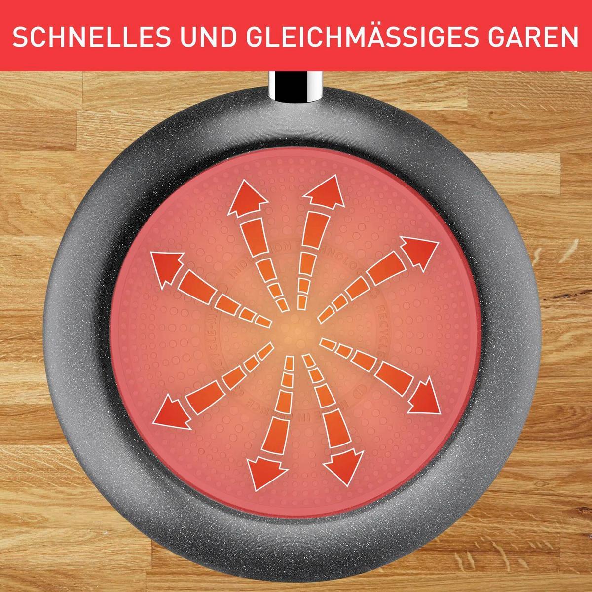 PFANNENSET DARK ESSENTIAL - Schwarz, Basics, Metall - Tefal