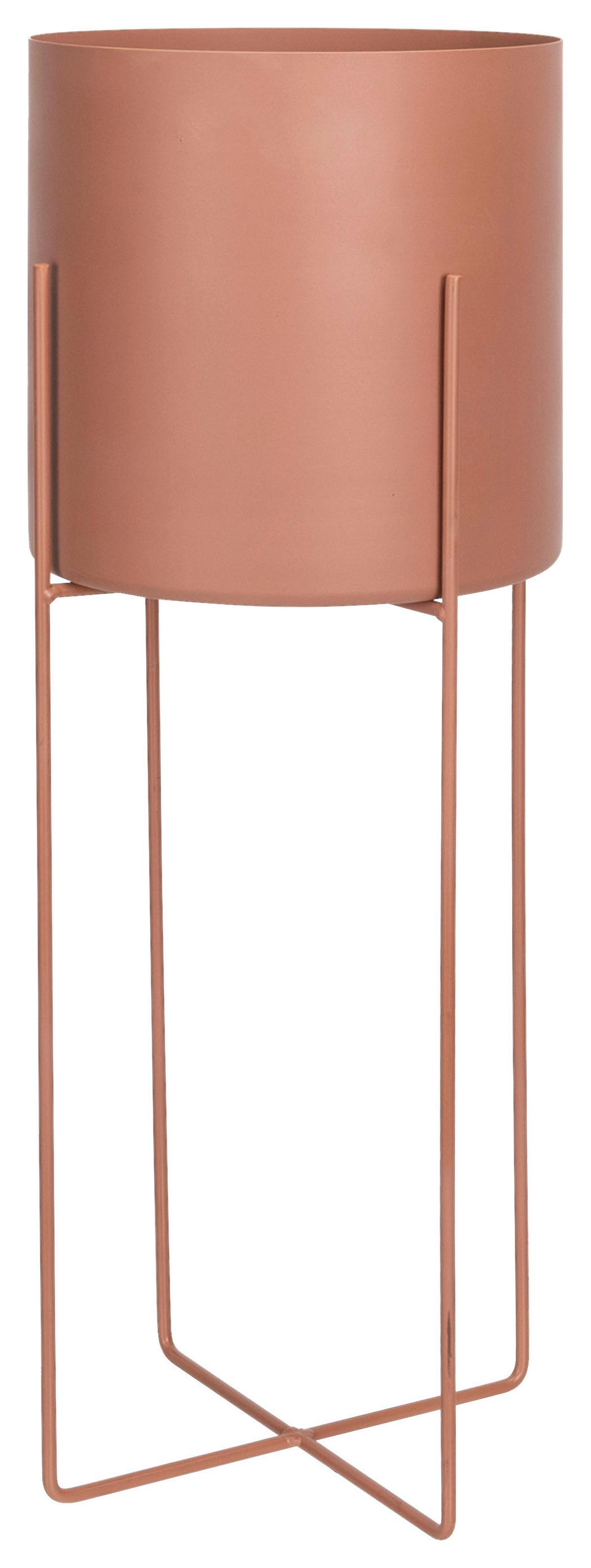 Obal na kvetináč Cross, 20/64cm - terakotová, kov (20/64cm) - Modern Living