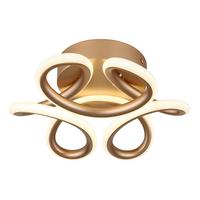 LED-Deckenleuchte 67386-24ch Melisand - Champagner/Weiß, Design, Kunststoff/Metall (26/10cm) - Globo