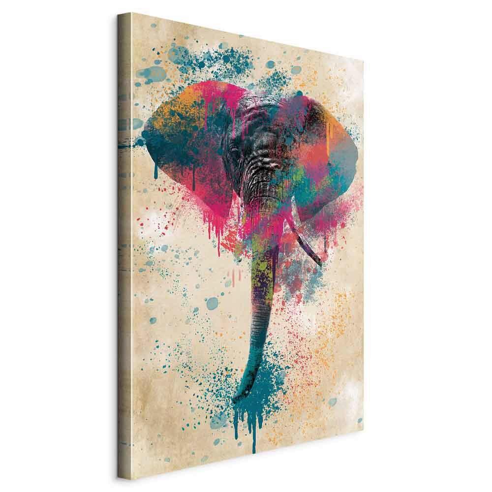 Leinwandbild Multicolor B: 60 cm - Multicolor, Basics, Holz/Textil (60/90/1,2cm) - artgeist