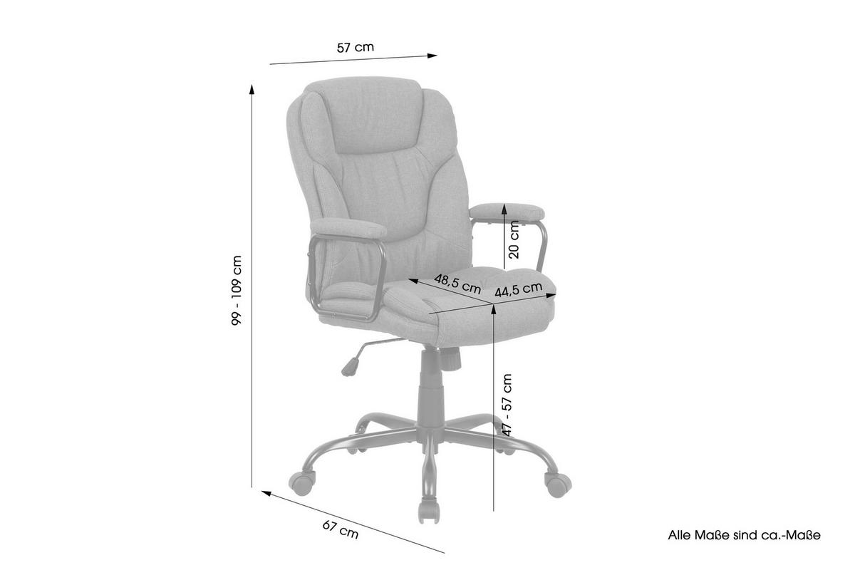 Chefsessel Sting - Schwarz Hochglanz/Schwarz, MODERN, Textil/Metall (57/109/67cm) - MID.YOU