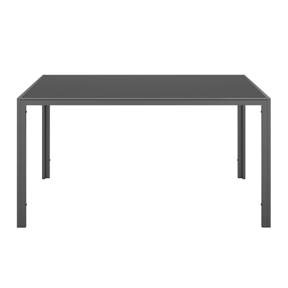 Gartenset Berlin - Schwarz, MODERN, Glas/Textil - Beldano