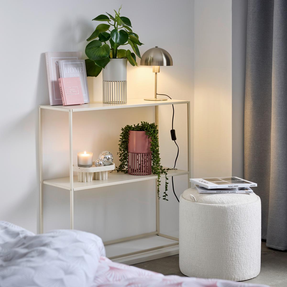 Črepník ELLA - svetlomodrá, kov (13/24cm) - Mömax