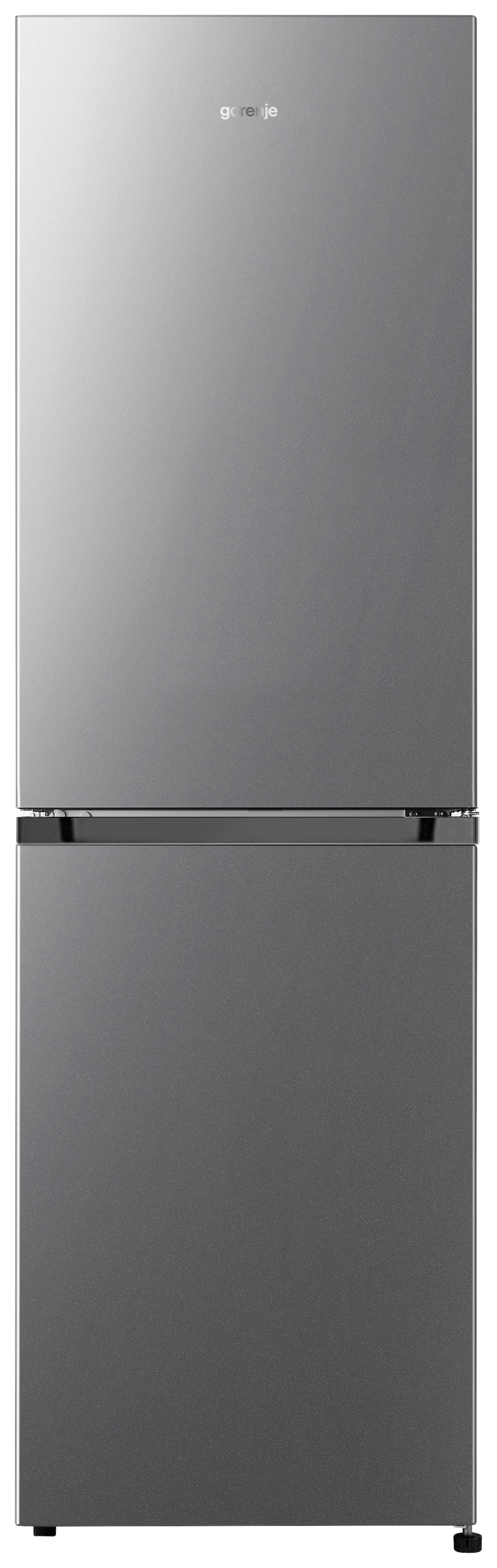 Kühl-Gefrier-Kombination Nrk418dcs4 - Edelstahlfarben, MODERN, Glas/Kunststoff (55/182,4/55,7cm) - Gorenje