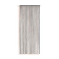 Fadenvorhang + Stangendurchzug Marietta 90x245 cm Silber - Silberfarben, KONVENTIONELL, Textil (90/245cm) - Ondega