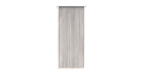 Fadenvorhang + Stangendurchzug Marietta 90x245 cm Silber - Silberfarben, KONVENTIONELL, Textil (90/245cm) - Ondega