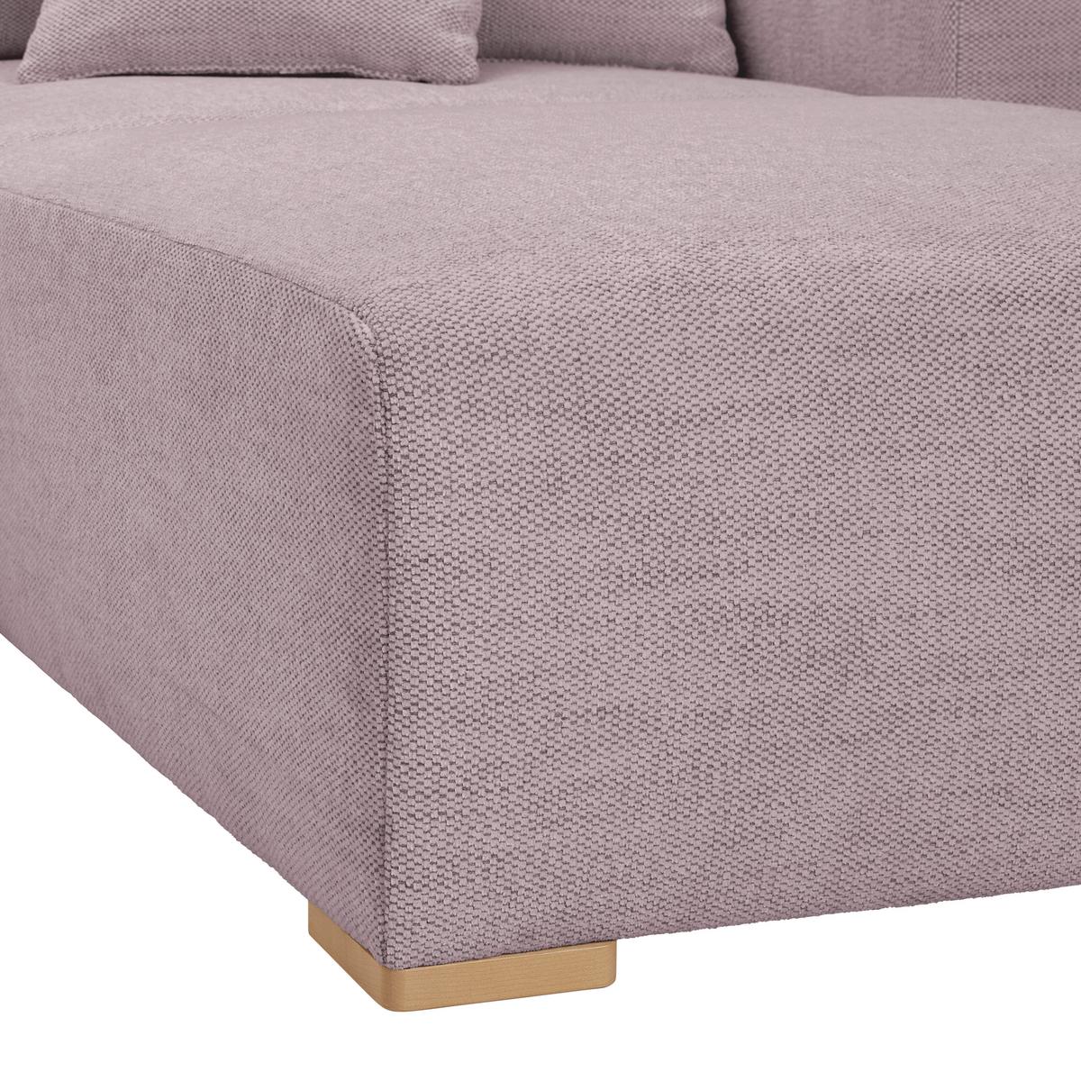 Wohnlandschaft Vouge Altrosa U: 283x371x208 Cm - Buchefarben/Schwarz, KONVENTIONELL, Textil (283/371/208cm) - Livetastic