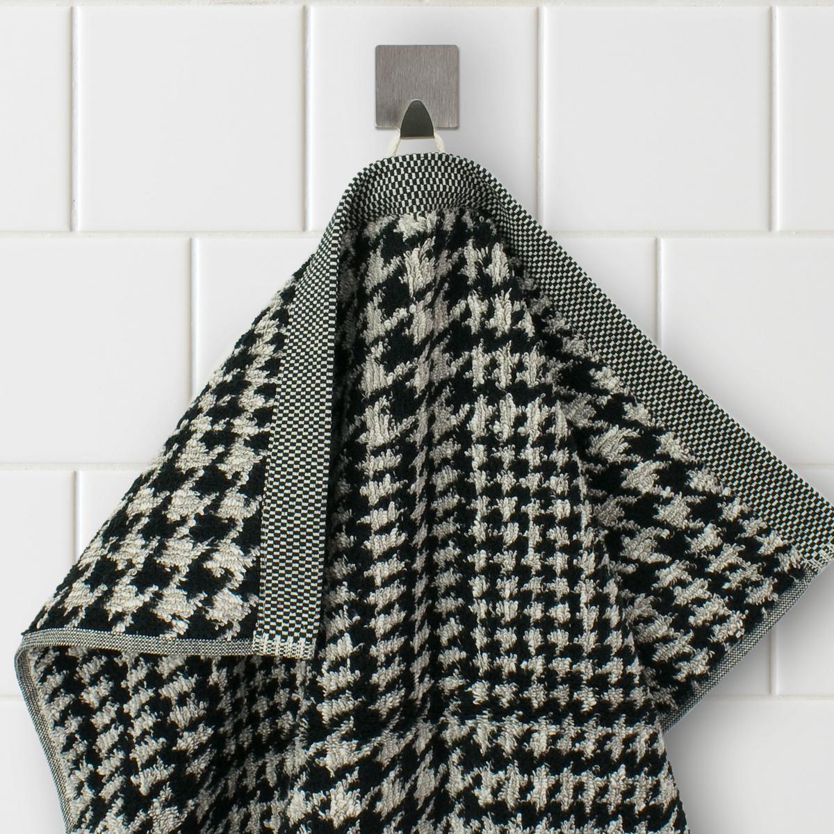 Duschtuch Brooklyn Bambus 600 G/M2 Schwarz 80x150 cm - Schwarz/Naturfarben, Basics, Textil (80/150cm) - Moeve