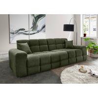 Viersitzer-Sofa Bosco, Dunkelgrün B: 300 cm - Waldgrün/Schwarz, MODERN, Textil (300/87/120cm) - Livetastic