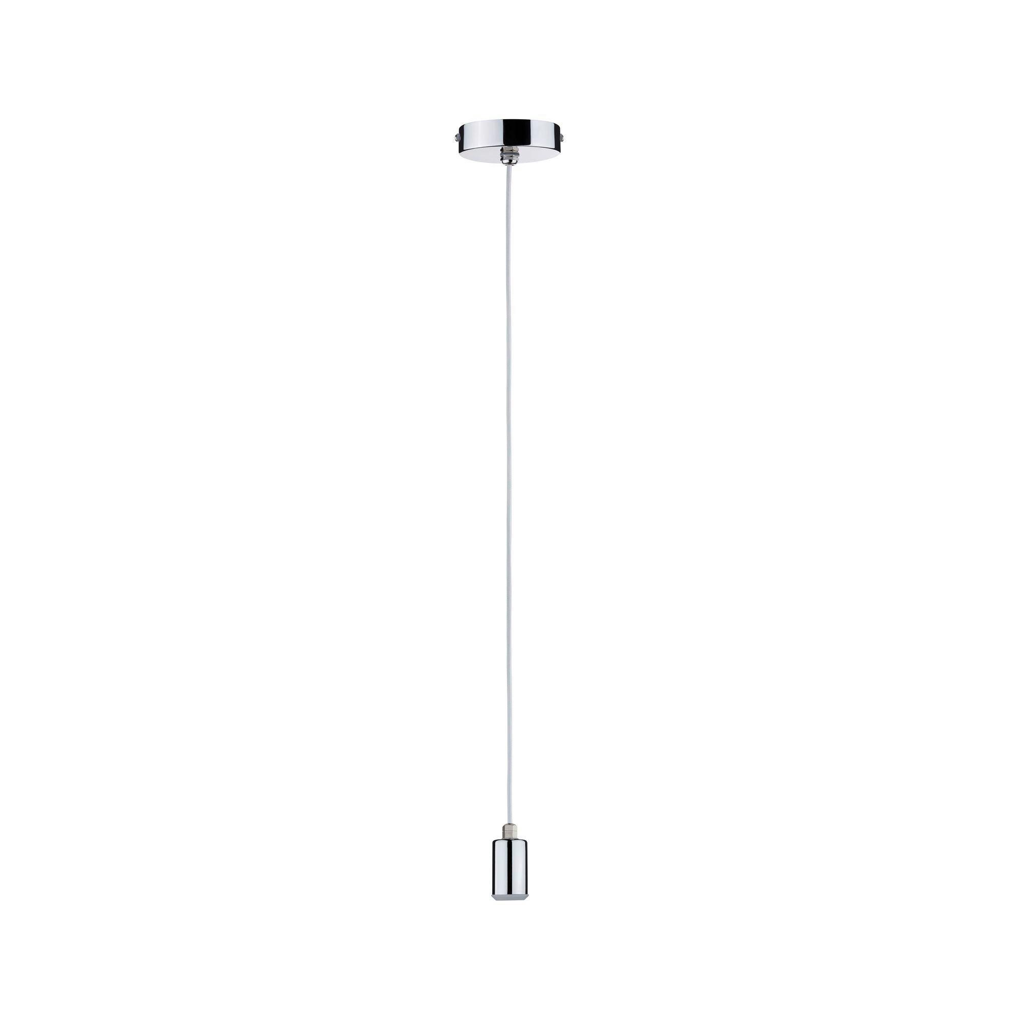 Hängeleuchte H: ca. 159 cm 1-Flammig Chromfarben - Design (11,0cm) - Paulmann