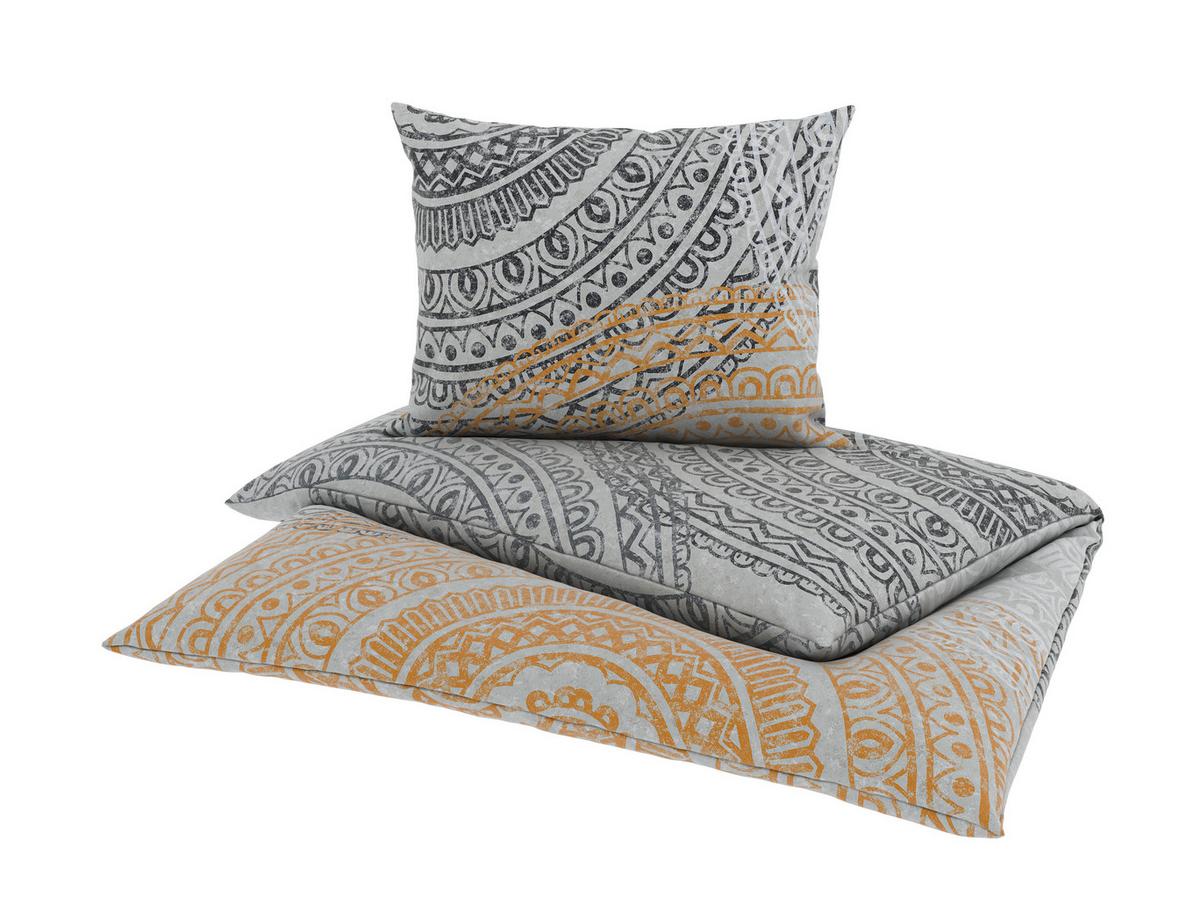 Bettwäsche Java - Grau/Honig, ROMANTIK / LANDHAUS, Textil - James Wood