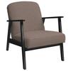 Sessel Retro - Hellbraun/Schwarz, Natur, Holz/Textil (63/78/78cm) - Livetastic