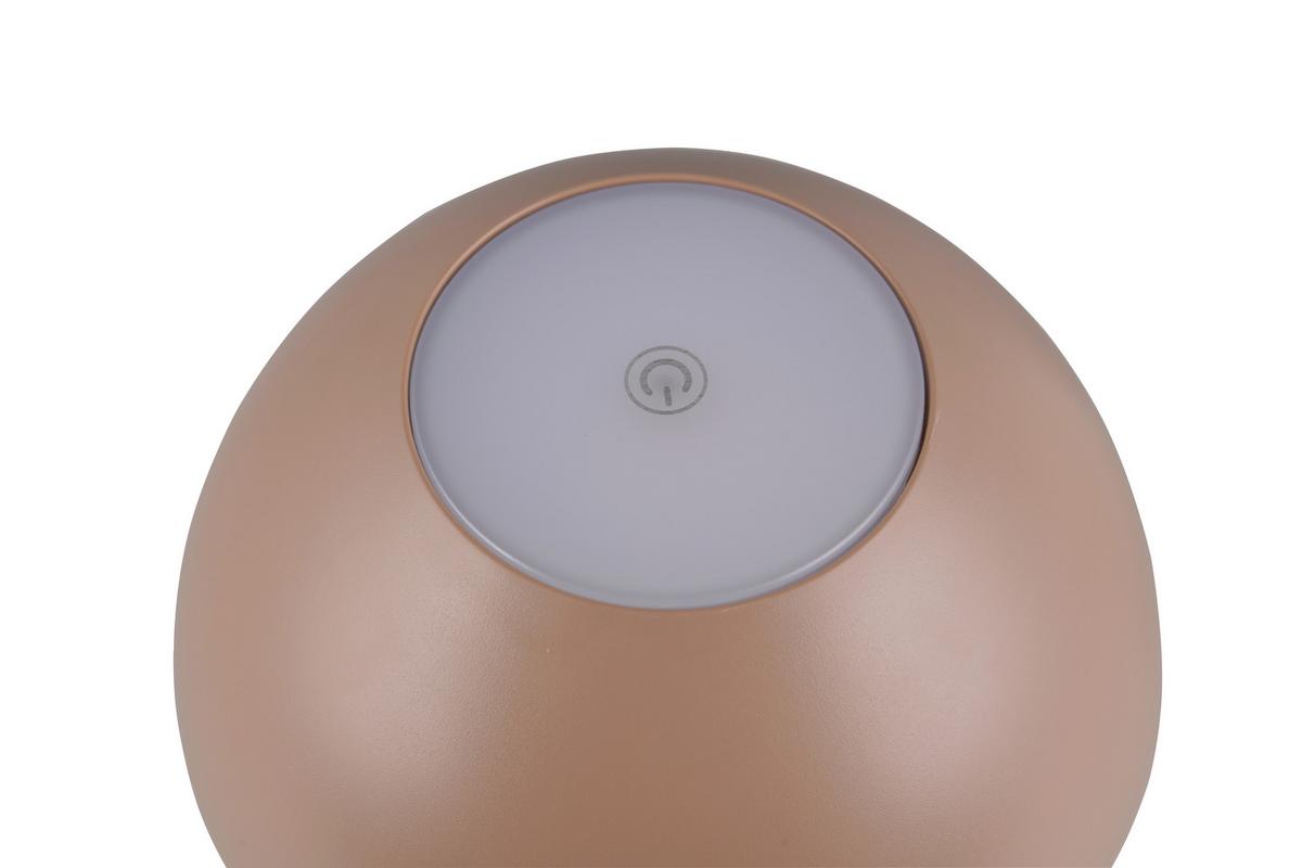 Akku-Tischleuchte Ricardo Braun D: 30 cm - Braun, Basics, Kunststoff (30,0/13,5cm)