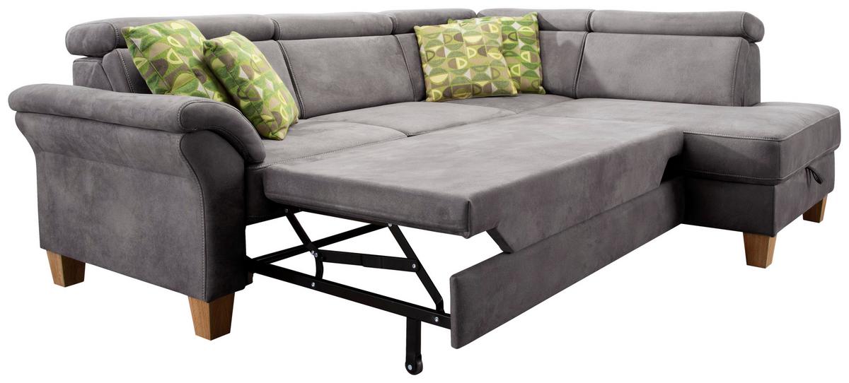 Ecksofa Arngast anthrazit, 245x194 cm - Eichefarben/Beige, KONVENTIONELL, Textil (245/194cm) - Sit & More