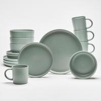 Kombiservice Salbeigrün B: 30 cm - Salbeigrün, KONVENTIONELL, Keramik (30/30/30cm) - Van Well