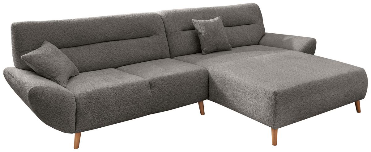 Ecksofa Drago Anthrazit S: 290x166 cm - Wildeiche/Anthrazit, KONVENTIONELL, Textil (290/166cm) - MID.YOU