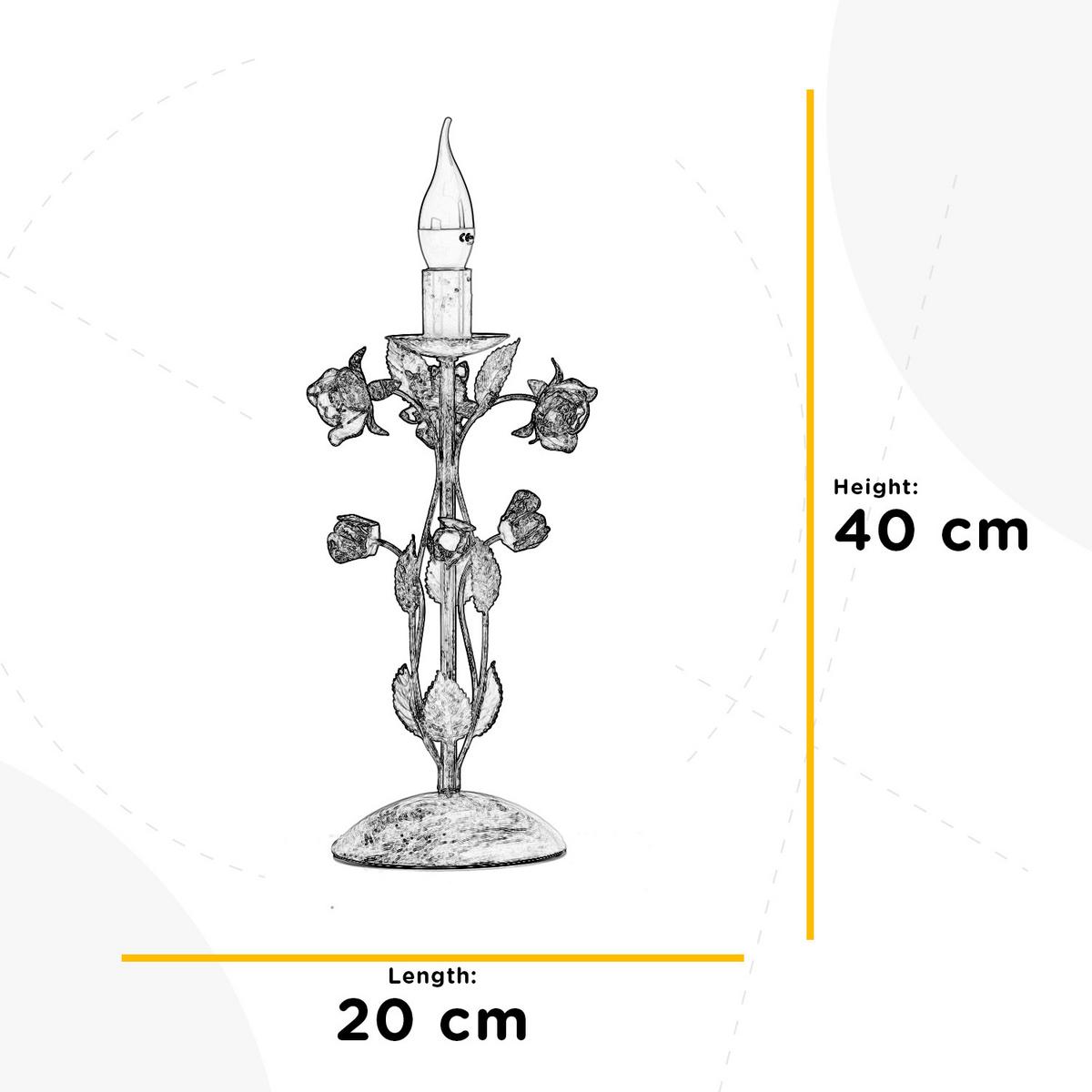 Tischleuchte Perlmutt L: 20 cm 6w - Perlmutt/Weiß, KONVENTIONELL, Kunststoff/Metall (20/20/40cm)