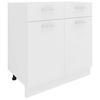 Küchenunterschrank Esilo 80 Cm Weiß - Weiß, KONVENTIONELL, Holzwerkstoff (80/82/46cm) - MID.YOU