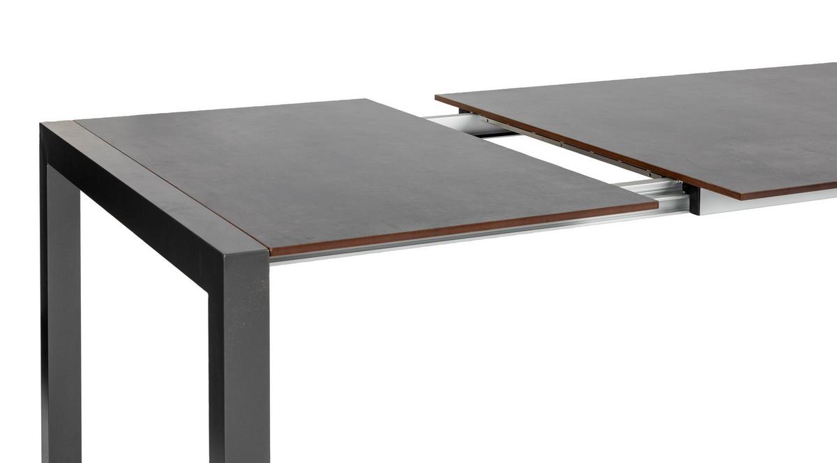 Gartenset 5-Tlg. Metall/Textil /Kunststoff/Holzwerkstoff - Dunkelgrau/Anthrazit, Basics, Holzwerkstoff/Kunststoff (180+68/98/74cm) - Acamp