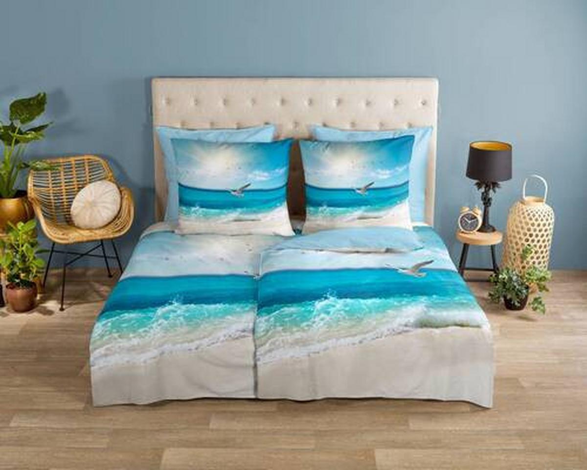Wendebettwäsche Sealife Multicolor 200x200 cm - Multicolor, Natur, Textil (200/200cm)