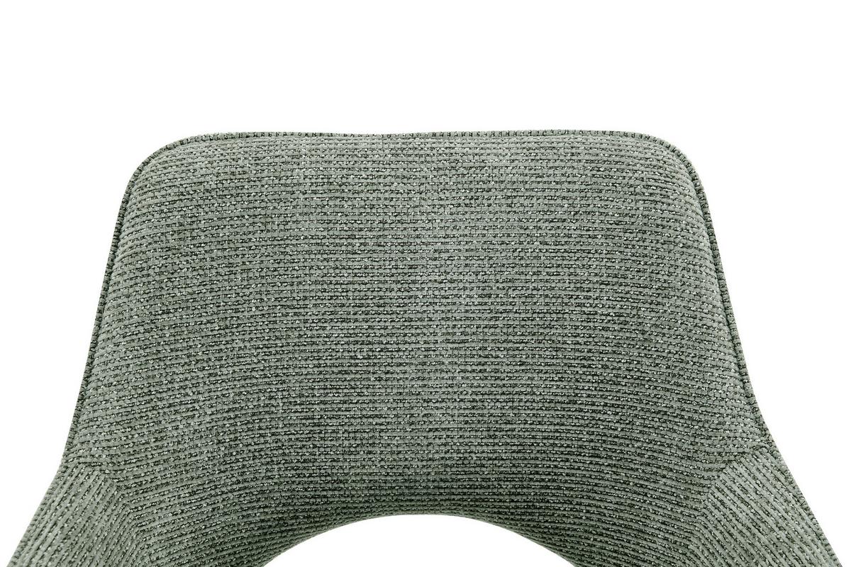 Armlehnstuhl Puro Walnussfarben/Grün B: 60 cm - Walnussfarben/Grün, MODERN, Holz/Textil (60/89/65,5cm) - Livetastic