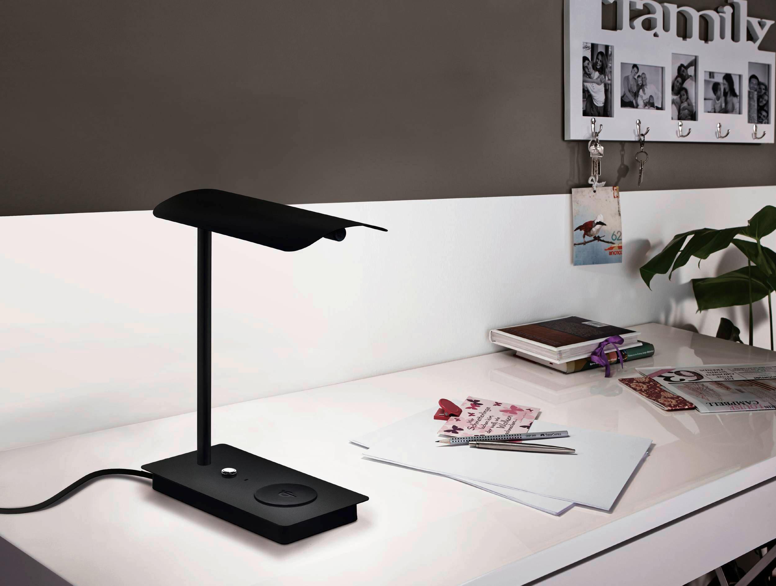 Tischleuchte 99829_arenaza - Schwarz, Design, Kunststoff/Metall (24/13/32cm) - Eglo