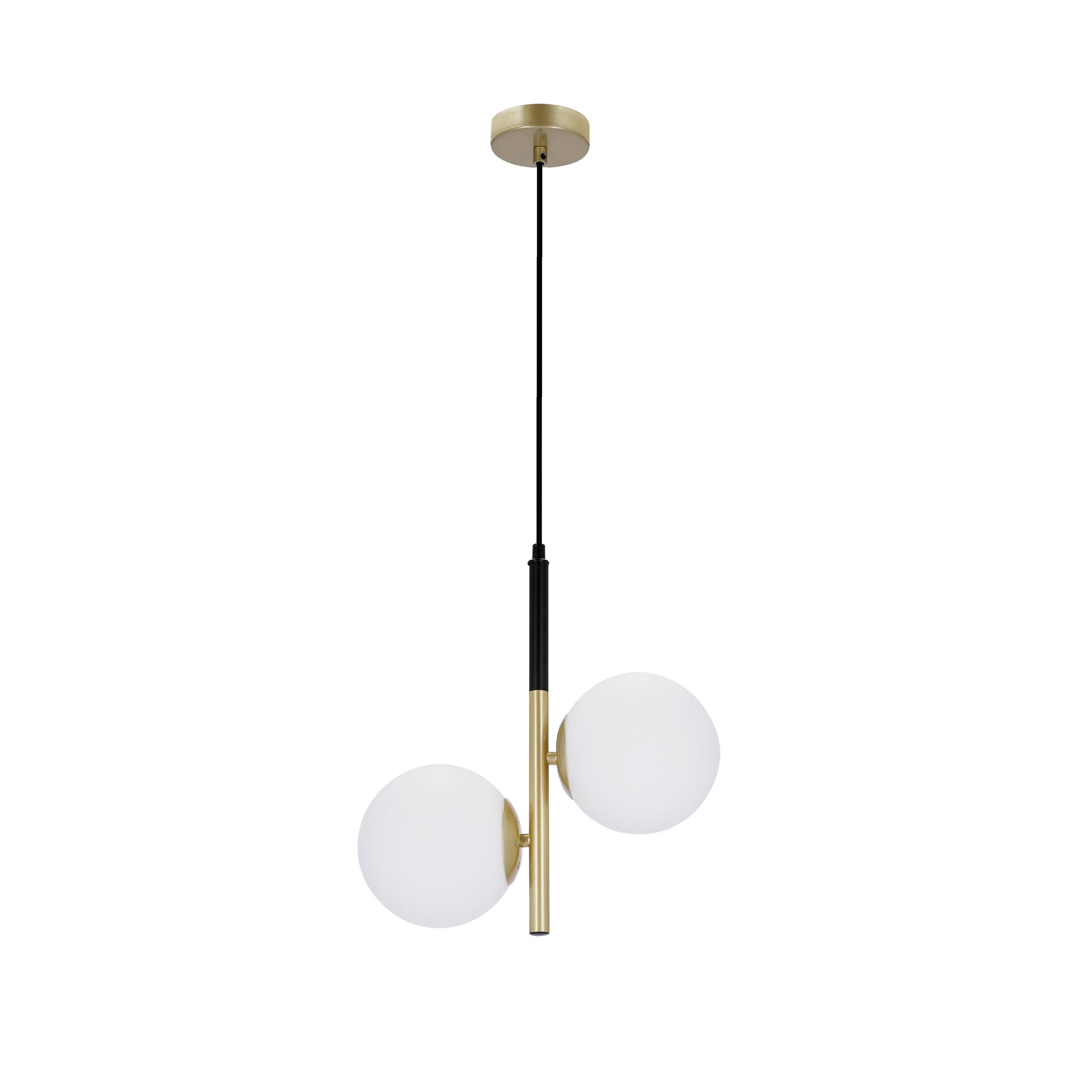 Hängeleuchte 32-01269 Duo - Goldfarben/Schwarz, Basics, Metall (32.5/15/115cm)
