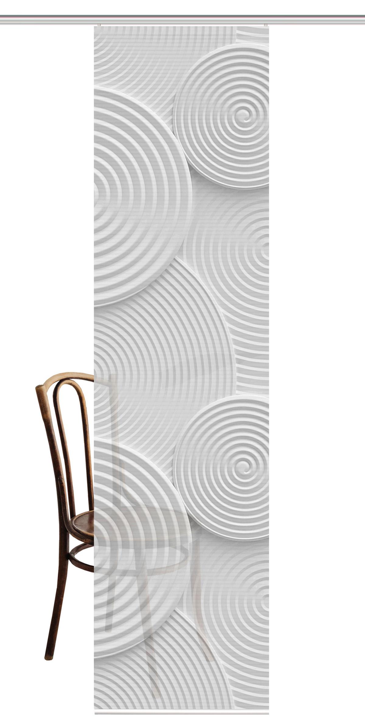FLÄCHENVORHANG Griolu Grau B: 60 cm - Grau, Design, Textil (60/245cm)