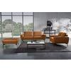 2-Sitzer-Sofa Spring Cognac Schwarz, B: 177 cm - Cognac/Schwarz, Design, Leder (177/85/92cm) - Livetastic