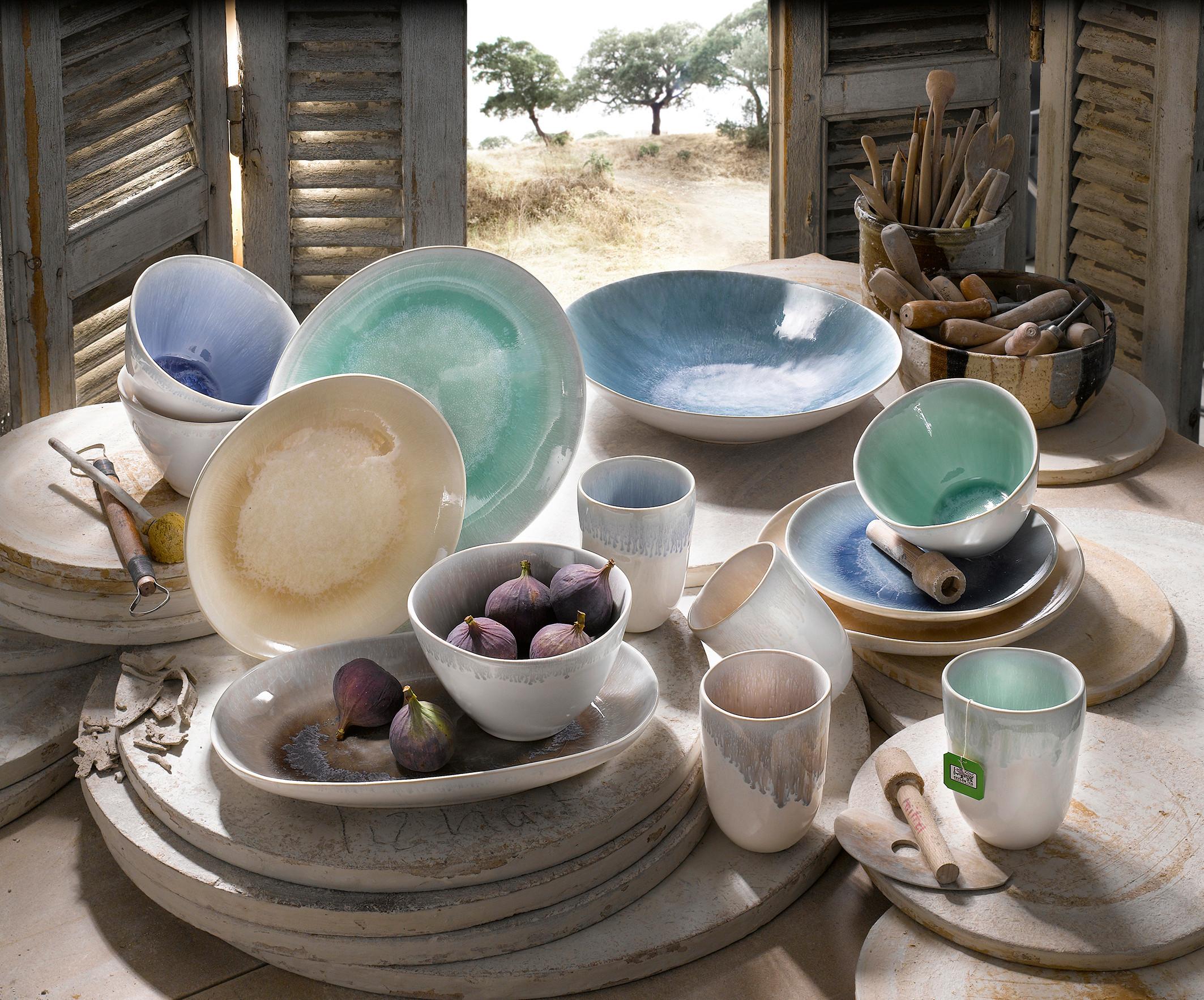 Kombinovaná souprava Aquarius, 16 dílná pro 4 osoby - vícebarevná, Trend, keramika (41/35/34cm) - Creatable