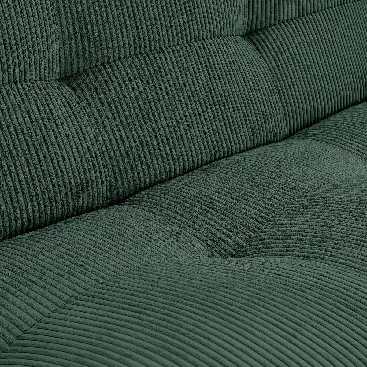 Modul Sofa Giselle Ecke B: 105 Cm Cord Dunkelgrün - Dunkelgrün, Trend, Textil (105/80/105cm) - Livetastic