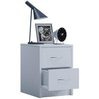 Nachtkästchen Weiß H: 40 cm Boxal Mini - Weiß, Basics, Holzwerkstoff (35/40/35cm) - MID.YOU