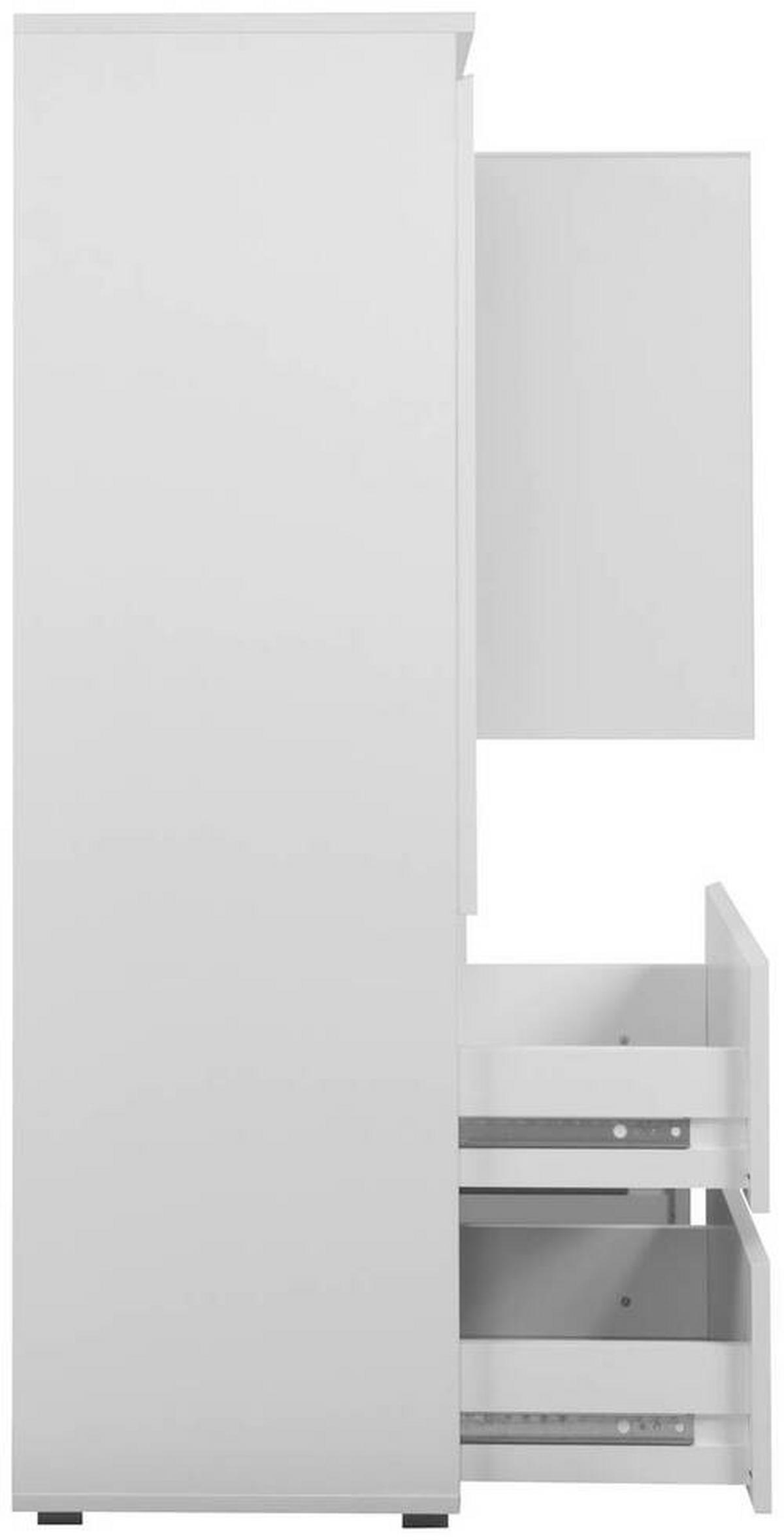 Highboard 116cm Image Weiß - Anthrazit/Weiß, Design, Holzwerkstoff (116/131/40cm) - MID.YOU